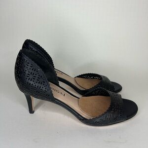 via spiga shoes Heels Pumps Slip Ons Women Size 38 US 8M Black Leather